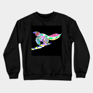 lights in color from dinosaur bird ecopop Crewneck Sweatshirt